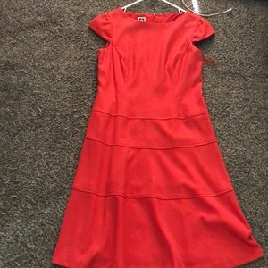 Orange Midi Dress